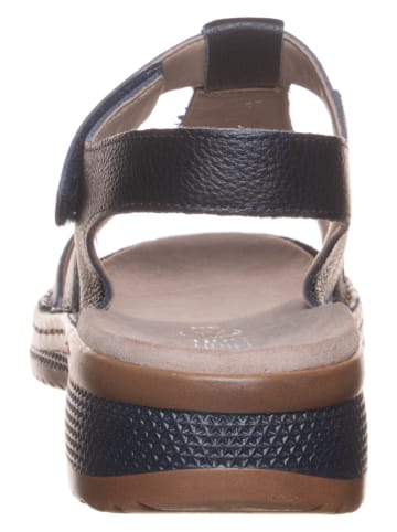 Ara Shoes Skórzane sandały w kolorze granatowym