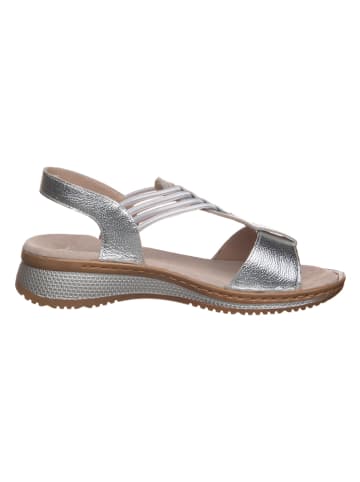 Ara Shoes Leder-Sandalen in Silber