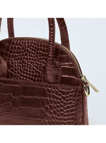 CXL by Christian Lacroix Leder-Henkeltasche "Bel-air" in Braun - (B)21 x (H)16 x (T)9 cm