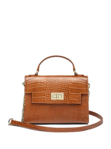 CXL by Christian Lacroix Leder-Henkeltasche "Monceau" in Hellbraun - (B)21 x (H)15 x (T)9 cm