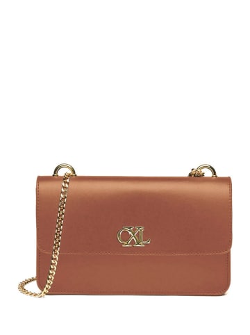 CXL by Christian Lacroix Leren schoudertas "Trudaine" lichtbruin - (B)25 x (H)14 x (D)5 cm