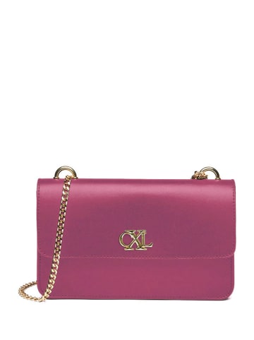 CXL by Christian Lacroix Leder-Umhängetasche "Trudaine" in Pink - (B)25 x (H)14 x (T)5 cm