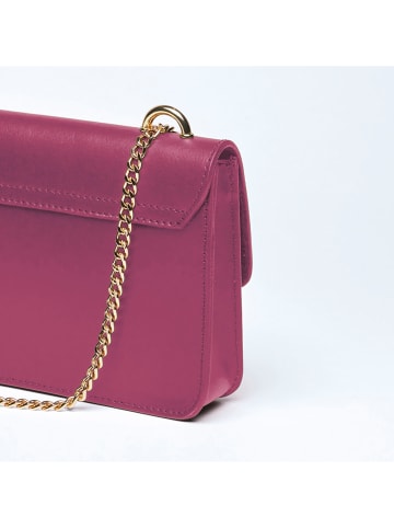CXL by Christian Lacroix Leder-Umhängetasche "Trudaine" in Pink - (B)25 x (H)14 x (T)5 cm