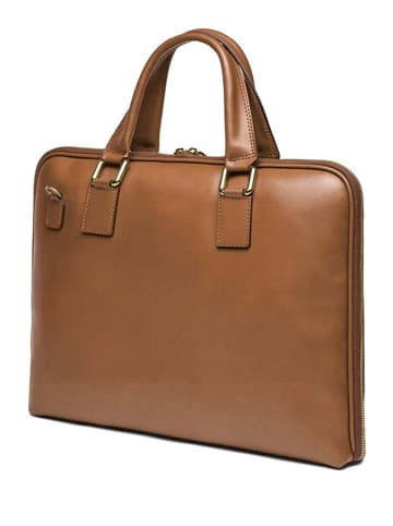 CXL by Christian Lacroix Leren businesstas "Louvre" lichtbruin - (B)38 x (H)28,5 x (D)5,5 cm