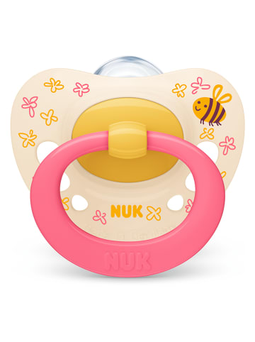NUK 2er-Set: Schnuller "Signature" in Gelb/ Pink - 2x 2 Stück