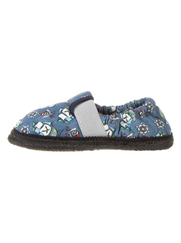 kitz-pichler Pantoffels "Roy - Piraat" blauw
