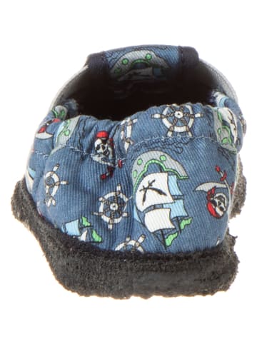 kitz-pichler Pantoffels "Roy - Piraat" blauw