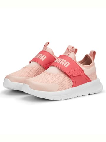 Puma Sneakersy "Evolve Slip On" w kolorze różowo-pomarańczowym