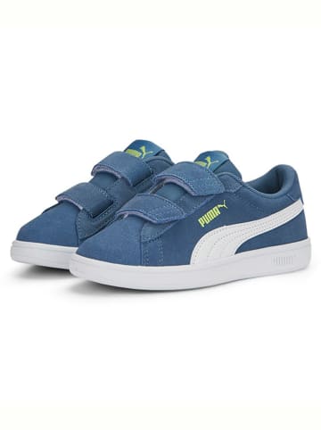 Puma Skórzane sneakersy "Smash 3.0" w kolorze niebieskim