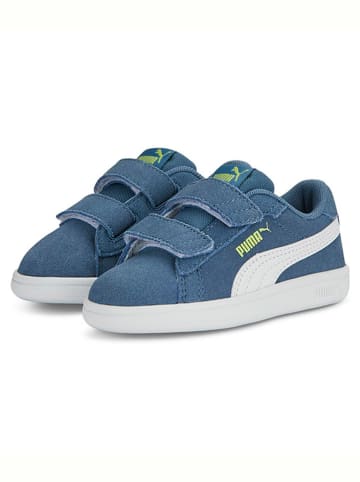 Puma Leder-Sneakers "Smash 3.0" in Blau