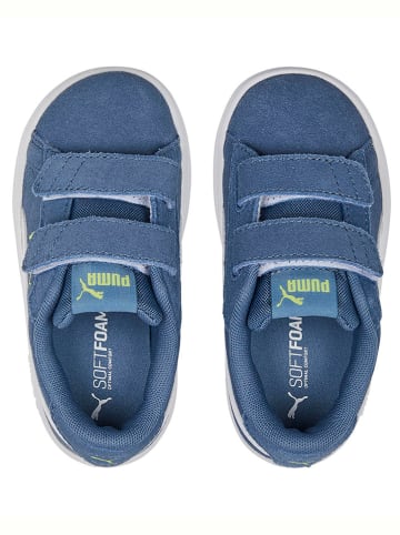 Puma Leder-Sneakers "Smash 3.0" in Blau