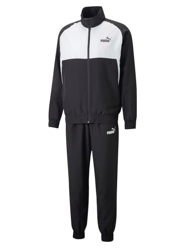 Puma Trainingsanzug in Schwarz/ Weiß