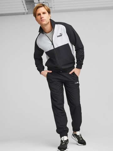 Puma Trainingsanzug in Schwarz/ Weiß