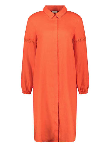 Gerry Weber Lniana sukienka w kolorze pomarańczowym