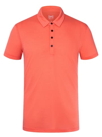 super.natural Poloshirt in Koralle