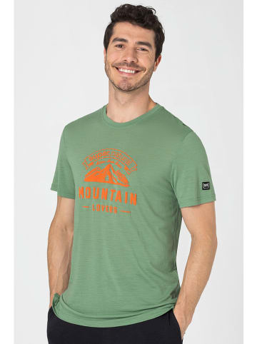 super.natural Shirt "Mountain Lovers" groen