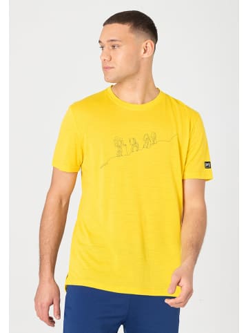 super.natural Shirt "Hiking" geel