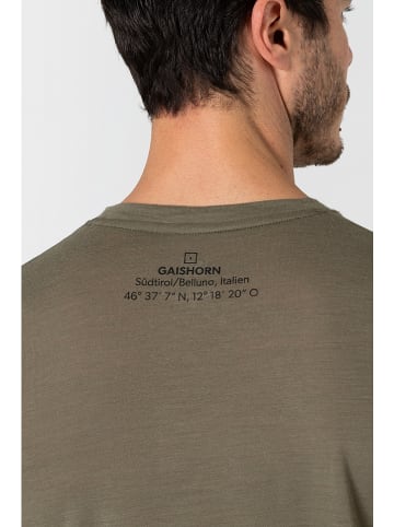 super.natural Shirt "Drei Zinnen" in Braun