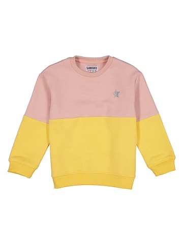 lamino Sweatshirt in Rosa/ Gelb