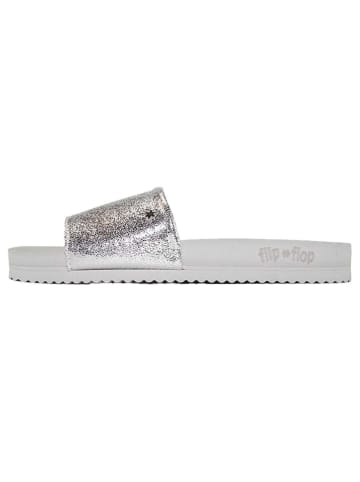 Flip Flop Pantoletten in Silber