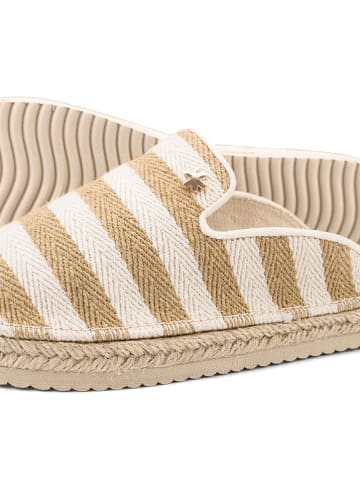Flip Flop Hausschuhe in Beige