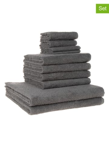 avance 10-delige handdoekenset grijs