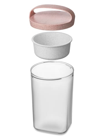 koziol 3tlg. Lunchboxset "Buddy" in Rosa/ Transparent - 700 ml