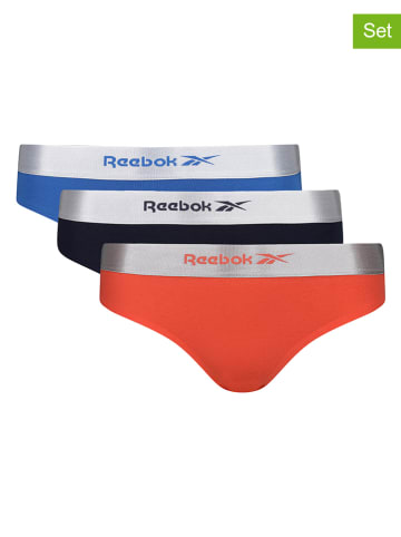 Reebok 3-delige set: slips "Lacy" blauw/donkerblauw/oranje