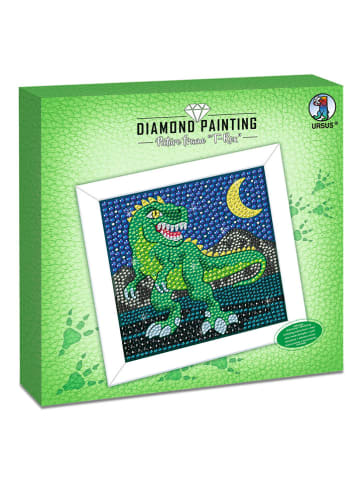 URSUS Kreativset "Diamond Painting Picture Frame - T-Rex" in Bunt