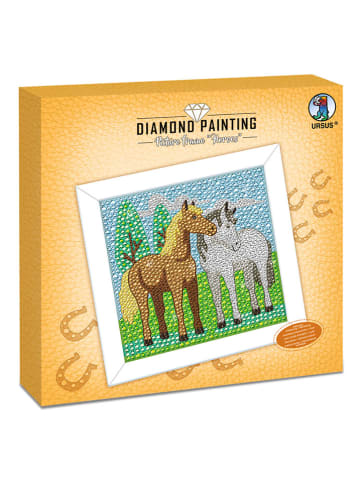 URSUS Kreativset "Diamond Painting Picture Frame - Horses" in Bunt
