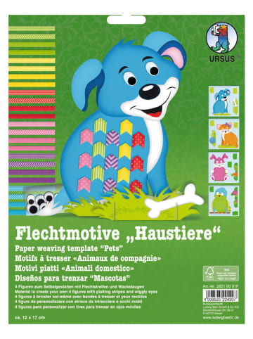 URSUS Flechtmotive-Bastelset "Haustiere" in Ohne Farbe