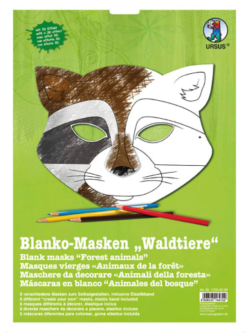 URSUS Masken-Bastelset "Waldtiere"