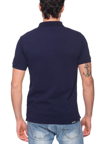 Hot Buttered Poloshirt "Stoney" donkerblauw