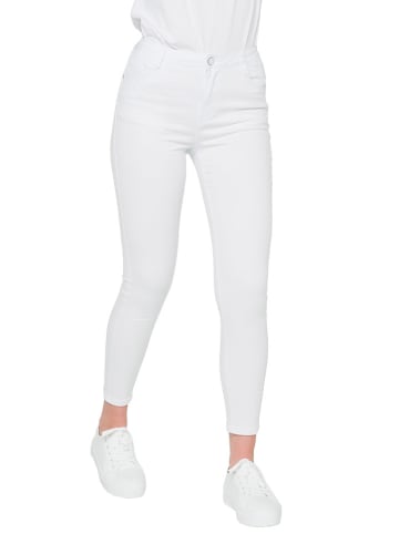 Hot Buttered Spodnie "Delphine" w kolorze białym