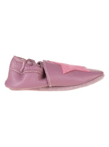 lamino Leder-Krabbelschuhe in Rosa