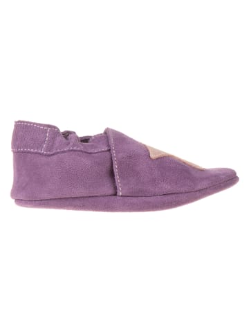 lamino Skórzane buty w kolorze fioletowym do raczkowania