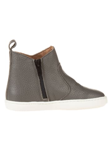 lamino Leder-Ankle-Boots in Grau