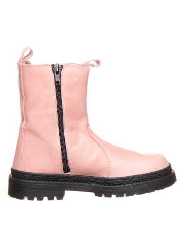 lamino Leren boots lichtroze