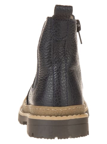 lamino Leder-Boots in Blau