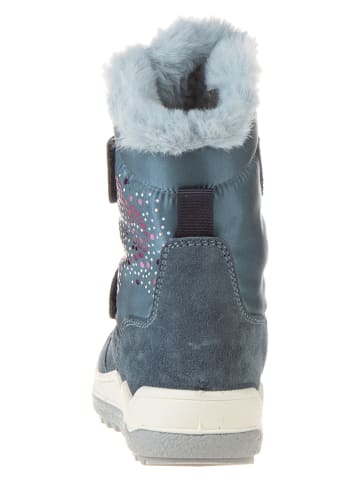 lamino Leder-Winterstiefel in Dunkelblau