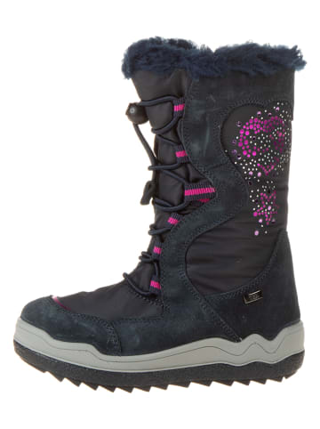 lamino Leder-Winterstiefel in Dunkelblau