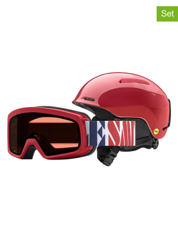SMITH 2-częściowy zestaw narciarski "Glide Mips" w kolorze czerwonym