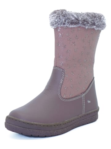 lamino Leder-Winterstiefel in Mauve