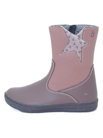 lamino Leder-Winterstiefel in Mauve