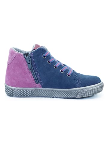 lamino Leder-Sneakers in Blau