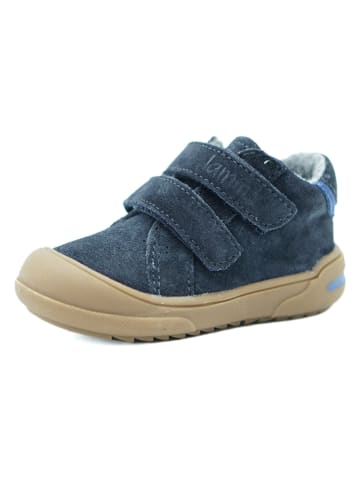 lamino Leren sneakers donkerblauw