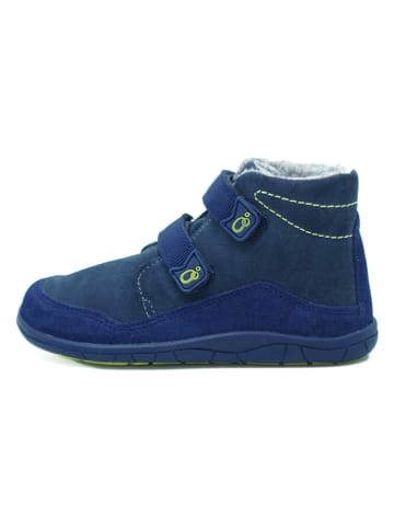 lamino Leren sneakers donkerblauw