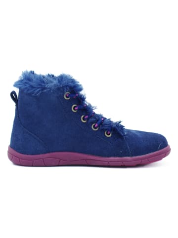lamino Leren sneakers blauw
