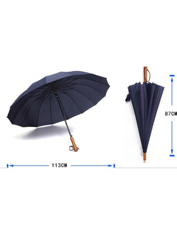 Le Monde du Parapluie Stockschirm in Dunkelblau - Ø 113 cm