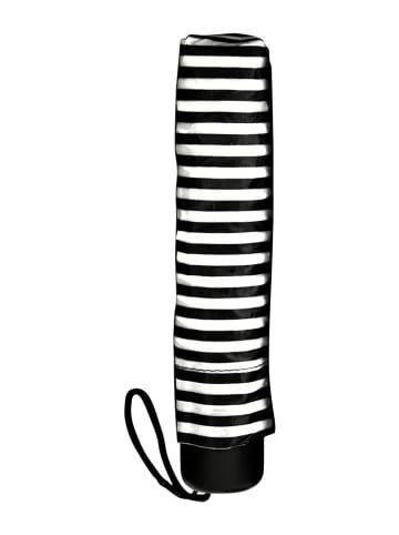 Impliva Taschenschirm in Schwarz/ Weiß - Ø 90 cm